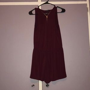 Burgundy romper